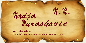 Nadja Murašković vizit kartica
